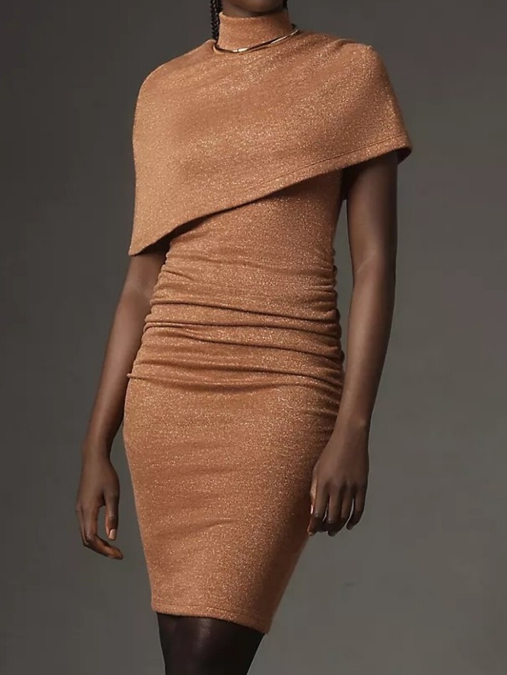 Black Halo Copper Brown Knit Top